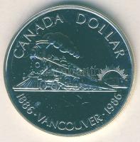 Kanada 1986. 1$ Ag "Vancouver" T:P eredeti speciális tokban
