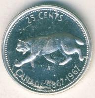 Kanada 1967. 25c Ag "100 éves a konföderáció" T:P