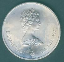 Kanada 1973. 10$ Ag "Montreali olimpia - Föld-térkép" T:1