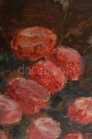 Hanisch Gy. jelzéssel: Virágcsendélet. Olaj, vászon, 80x58,5 cm