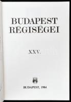 1985 Budapesti Régiségei XX. Szerk.: Horváth Miklós. Bp., 1984., BTM. Fekete-fehér fotókkal illusztr...