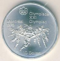 Kanada 1974. 10$ Ag "Montreali olimpia - Lacrosse" T:1