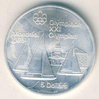 Kanada 1973. 5$ Ag "Montreali olimpia - Vitorlázás" T:1