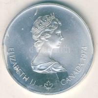 Kanada 1974. 5$ Ag "Montreali olimpia - Kajakozás" T:1