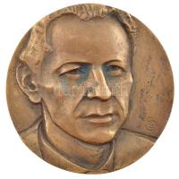Győrfi Sándor (1951-) 1984. Váci Mihály Emlékbizottság - Születésének 60. évfordulójára - Nyíregyháza kétoldalas bronz plakett (80mm) T:1- patina