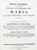 Jordánszky Elek: Magyar országban, s' az ahoz tartozó részekben lévő Bóldogságos Szűz Mária keg...