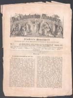 1875 Die katholischen Missionen német nyelvű katolikus misszionárius havilap 4 db lapszáma, érdekes ...