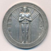 Martinelli Jenő (1886-1949) 1923/1936. Pénzügyi Tisztviselők Sport Clubja - Budapest anno domini MDCCCCXXIII kétoldalas, jelzett, ezüstözött bronz emlékérem, hátoldalán gravírozott dátummal 1936.X.24. (46mm) T:1- ph