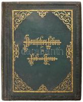 Deutsches Leben in Lieb und Treue. Bremen, é.n. (1885 k.), C. Ed. Müller. 8 db egészoldalas színes litografált illusztrációval. Vaknyomásos aranyozott egészvászon díszkötésben, aranyozott lapélekkel, kopott gerinccel és borítóval, foltos lapokkal.