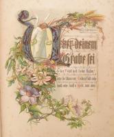 Deutsches Leben in Lieb und Treue. Bremen, é.n. (1885 k.), C. Ed. Müller. 8 db egészoldalas színes l...