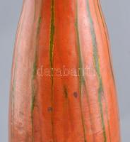 Retro mintás mázas kerámia padlóváza. Jelzett, kis mázhibával 42 cm CSAK SZEMÉLYES ÁTVÉTEL, NEM POST...