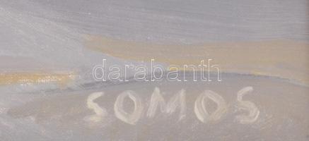 Somos Miklós (1933-2009): Alak tájban. Olaj, vászon, jelzett. Hátoldalán Képcsarnok Vállalat kissé t...