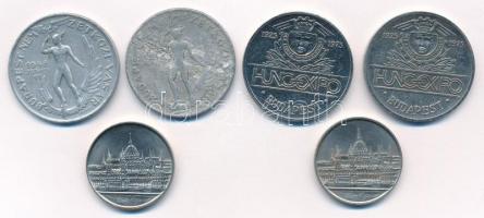 1948. június 11. "Magyar Állami Pénzverő - Budapesti Nemzetközi Vásár" (2x) kétoldalas Al ...