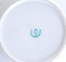 Hollóházi KÉV Metro retro porcelán mokkás csészék és cukordobozok. 9 db csésze, 9 alj, két cukordobo...