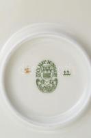 Zsolnay pillangó mintás hat személyes étkészlet, kiegészítőkkel. Kézzel festett, jelzett, hibátlan