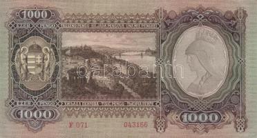 1943. 1000P(2x)kevés ugrású sorszámokkal T:I
