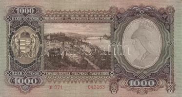 1943. 1000P(2x)egymásutáni sorszámokkal T:I