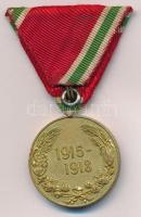 Bulgária ~1933-1939. "Európai Háborús Emlékérem 1915-1918" aranyozott Br kitüntetés mellsz...