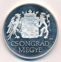 1993. "Országos Megyegyűlés Ópusztaszer-Csongrád Megye" ezüstözött Br emlékérem tanúsítván...