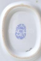 Zsolnay furulyázó juhász figura. Kézzel festett, jelzett, furulyája sérült. m: 24,5 cm