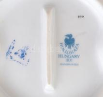 Hollóházi népviseletes táncos lány, kézzel festett, jelzett, kopott, m:29 cm