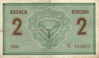 1914. 2K közepes "C" felcsúszva T:II-