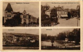 Graz, Graz-Kroisbach (Steiermark); Sanatorium Mariagrün, Handlungshaus Kurzreiter, Kroisbach, Hilmteich / sanatorium, lake, publishers shop (EK)