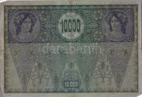 Ausztria/Osztrák-Magyar Bank 1918. 10.000K piros, vízszintes "Deutschösterreich" fny-sal, ...