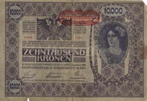 Ausztria/Osztrák-Magyar Bank 1918. 10.000K piros, vízszintes "Deutschösterreich" fny-sal, ...
