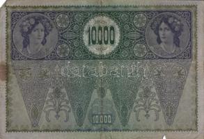Ausztria/Osztrák-Magyar Bank 1918. 10.000K piros, vízszintes "Deutschösterreich" fny-sal, ...