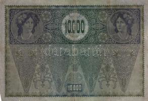 Ausztria/Osztrák-Magyar Bank 1918. 10.000K piros, vízszintes "Deutschösterreich" fny-sal, ...