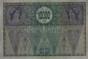 Ausztria/Osztrák-Magyar Bank 1918. 10.000K piros, vízszintes "Deutschösterreich" fny-sal, ...