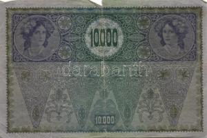 Ausztria/Osztrák-Magyar Bank 1918. 10.000K piros, vízszintes "Deutschösterreich" fny-sal, ...