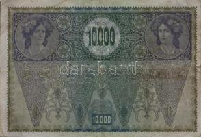 Ausztria/Osztrák-Magyar Bank 1918. 10.000K piros, vízszintes "Deutschösterreich" fny-sal, ...