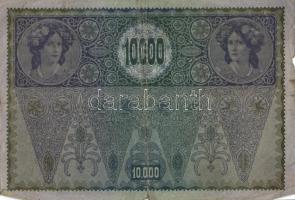 Ausztria/Osztrák-Magyar Bank 1918. 10.000K piros, vízszintes "Deutschösterreich" fny-sal, ...