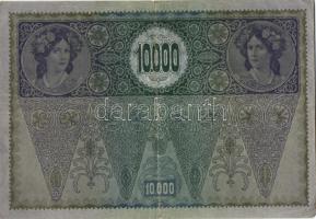 Ausztria/Osztrák-Magyar Bank 1918. 10.000K piros, vízszintes "Deutschösterreich" fny-sal, ...