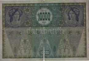 Ausztria/Osztrák-Magyar Bank 1918. 10.000K piros, vízszintes "Deutschösterreich" fny-sal, ...