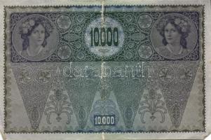 Ausztria/Osztrák-Magyar Bank 1918. 10.000K piros, vízszintes "Deutschösterreich" fny-sal, ...