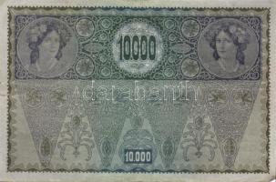 Ausztria/Osztrák-Magyar Bank 1918. 10.000K piros, vízszintes "Deutschösterreich" fny-sal, ...