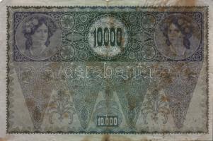 Ausztria/Osztrák-Magyar Bank 1918. 10.000K piros, vízszintes "Deutschösterreich" fny-sal, ...