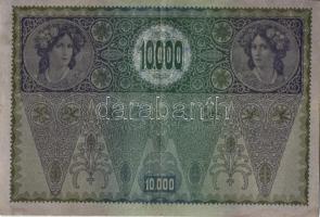 Ausztria/Osztrák-Magyar Bank 1918. 10.000K piros, vízszintes "Deutschösterreich" fny-sal, ...