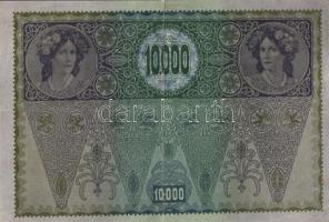 Ausztria/Osztrák-Magyar Bank 1918. 10.000K piros, vízszintes "Deutschösterreich" fny-sal, ...