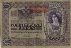 Ausztria/Osztrák-Magyar Bank 1918. 10.000K piros, vízszintes "Deutschösterreich" fny-sal, ...