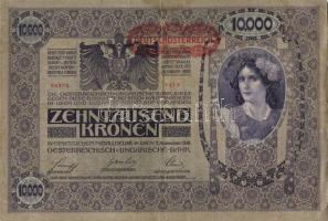 Ausztria/Osztrák-Magyar Bank 1918. 10.000K piros, vízszintes "Deutschösterreich" fny-sal, ...