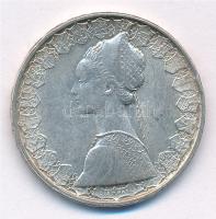 Olaszország 1960R 500L Ag "Kolumbusz hajói" T:2 patina Italy 1960R 500 Lire Ag "Colum...