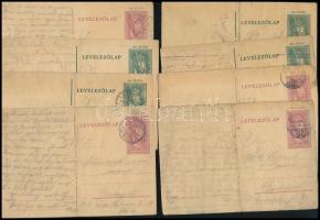 cca 1944 Munkaszolgálatos levelezés, 16 db levelezőlap (rossz szagúak)
