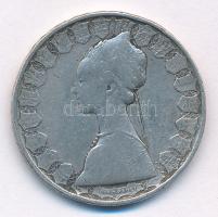 Olaszország 1959R 500L Ag "Kolumbusz hajói" T:2-,3 patina Italy 1959R 500 Lire Ag "Co...