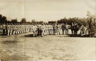 Osztrák-magyar katonák / WWI Austro-Hungarian K.u.K. military, group of soldiers. photo (fa)