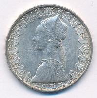 Olaszország 1958R 500L Ag "Kolumbusz hajói" T:2 patina Italy 1958R 500 Lire Ag "Colum...