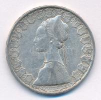 Olaszország 1958R 500L Ag "Kolumbusz hajói" T:2- patina Italy 1958R 500 Lire Ag "Colu...